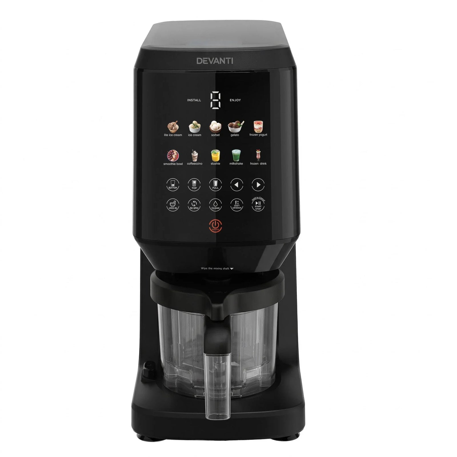 10-in-1 Ice Cream Maker Machine Homemade Gelato Sorbet Smart Portion Control Custom Mix-Ins