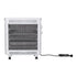 Infrared Radiant Heater – 1100/2200W Quartz, Portable Free‑Standing, White