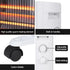 Infrared Radiant Heater – 1100/2200W Quartz, Portable Free‑Standing, White