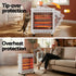 Infrared Radiant Heater – 1100/2200W Quartz, Portable Free‑Standing, White