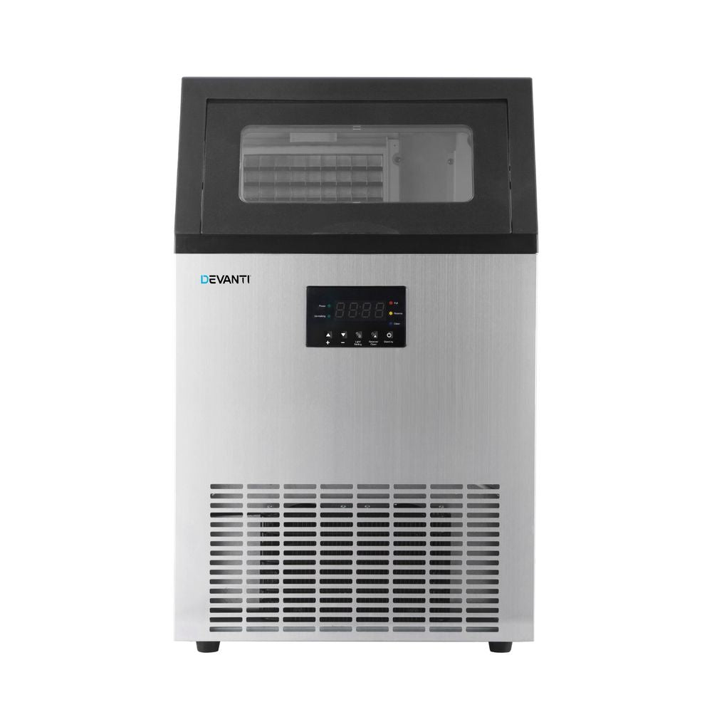 45kg Commercial Ice Maker Machine Stainless Steel Ice Cube Maker
