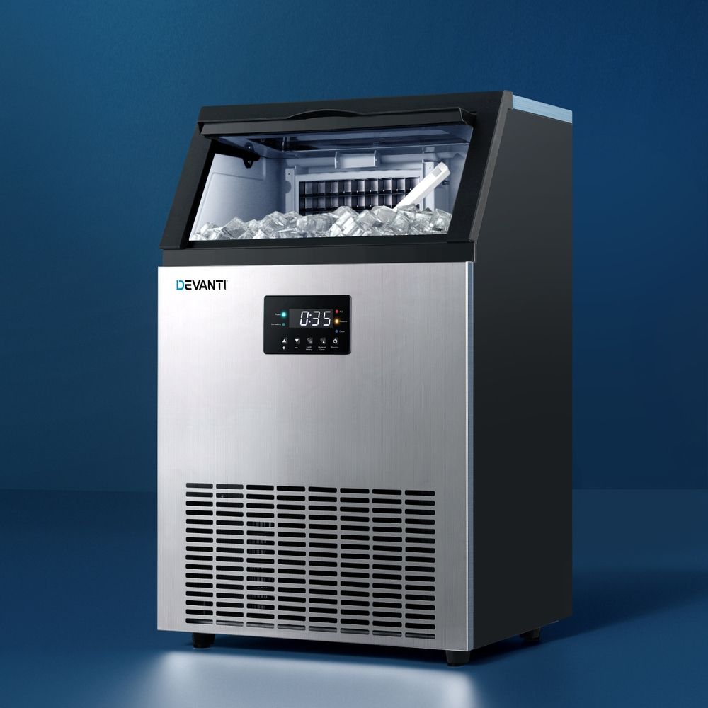 45kg Commercial Ice Maker Machine Stainless Steel Ice Cube Maker