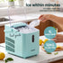 Devanti Ice Maker 12kg/24H, Portable Countertop Bullet Ice Machine Green