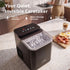 LUVIMO 15kg Ice Maker Machine Benchtop 9.5 Min Ice Cubes Self Cleaning Black