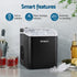 Ice Maker Machine Portable 12kg Countertop w/Self Cleaning 1.2L Black
