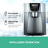 Devanti 2L Portable Ice Cuber Maker & Water Dispenser - Silver