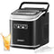 Devanti Ice Maker Machine Portable 12kg Countertop w/Self Cleaning 1.3L Black