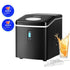 Portable Ice Maker 3L 15kg per Day Benchtop 9 Cubes 6min 3 Sizes Black