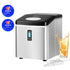 Portable Ice Maker – 15kg/Day, 9 Cubes in 6–13 Mins, 3 Sizes, Timer, Silver