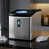Portable Ice Maker – 15kg/Day, 9 Cubes in 6–13 Mins, 3 Sizes, Timer, Silver