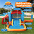 Inflatable Kids Pool Play Park Jumping Castle Volleyball Net with Blower Balls 4mx4.37m