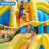 Inflatable Kids Pool Water Slide Splash Castle Football 622cmx542cm