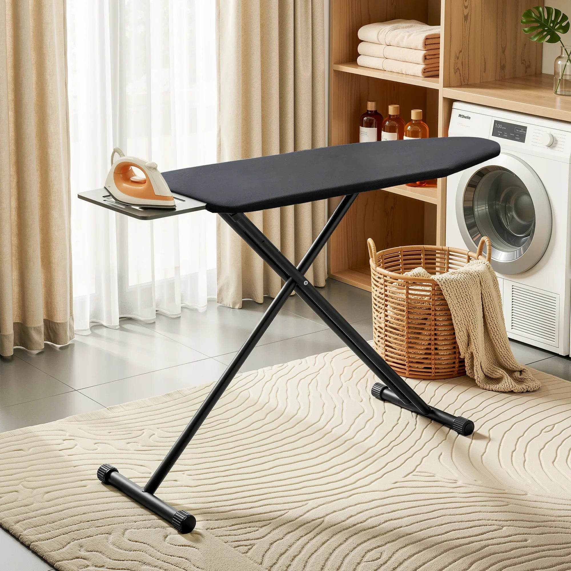Ironing Board with Iron Rest with 3 Layers Extra Thick Cover Easy Storage
