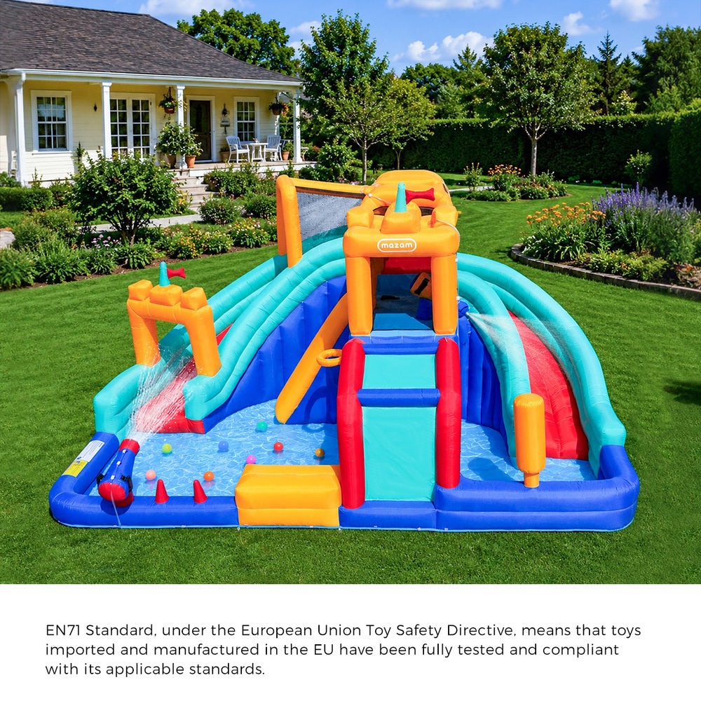 Inflatable Water Park Kids Giant Bouncy Castle Pool Slide