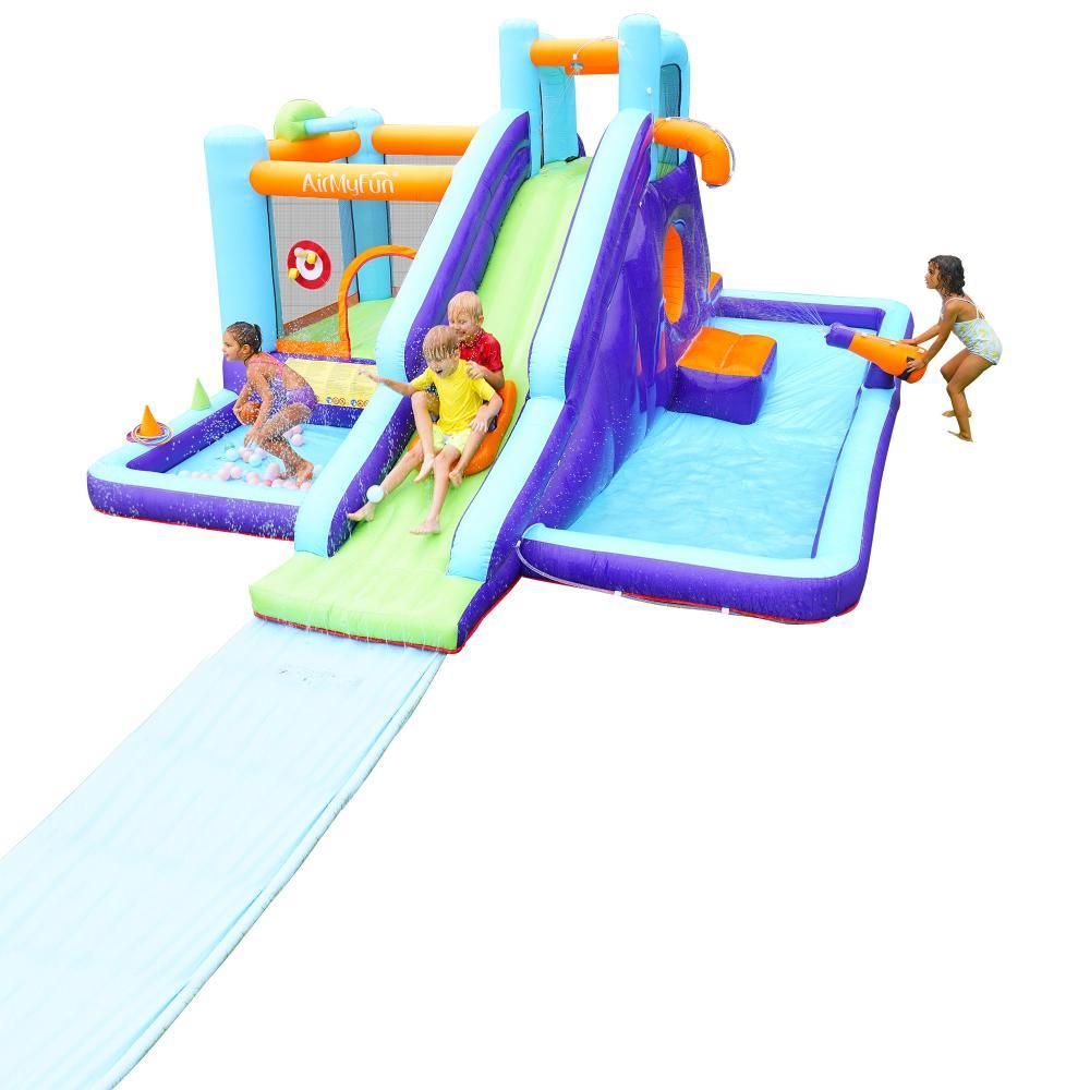 11 Play Zones Inflatable Water Slide Bounce House