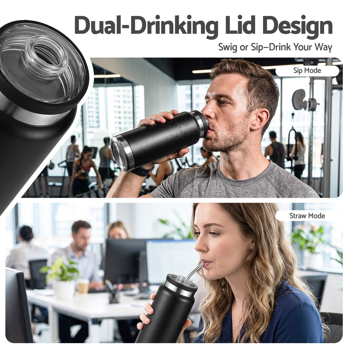 Everfit 750ML Insulated Water Bottle Stainless Steel Drink Bottle
