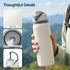Everfit 950ML Insulated Water Bottle with Straw Stainless Steel Drink Bottle