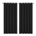 2x Blockout Curtains Panels 3 Layers Black-2029387284071190528