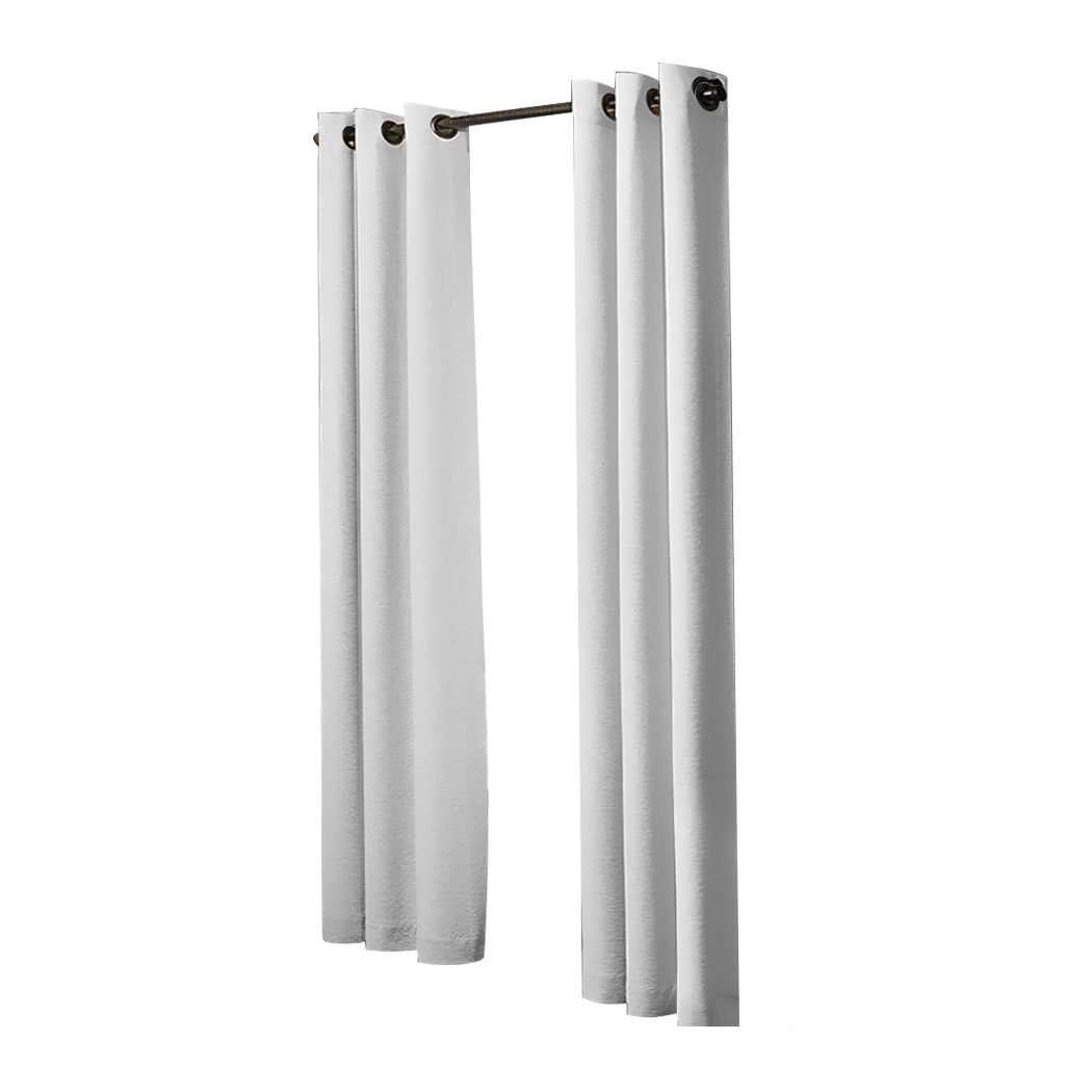 2x Blockout Curtains Panels 3 Layers Grey-2065254604953751553