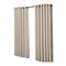 2x Blockout Curtains Panels 3 Layers Beige-2065254605314461697