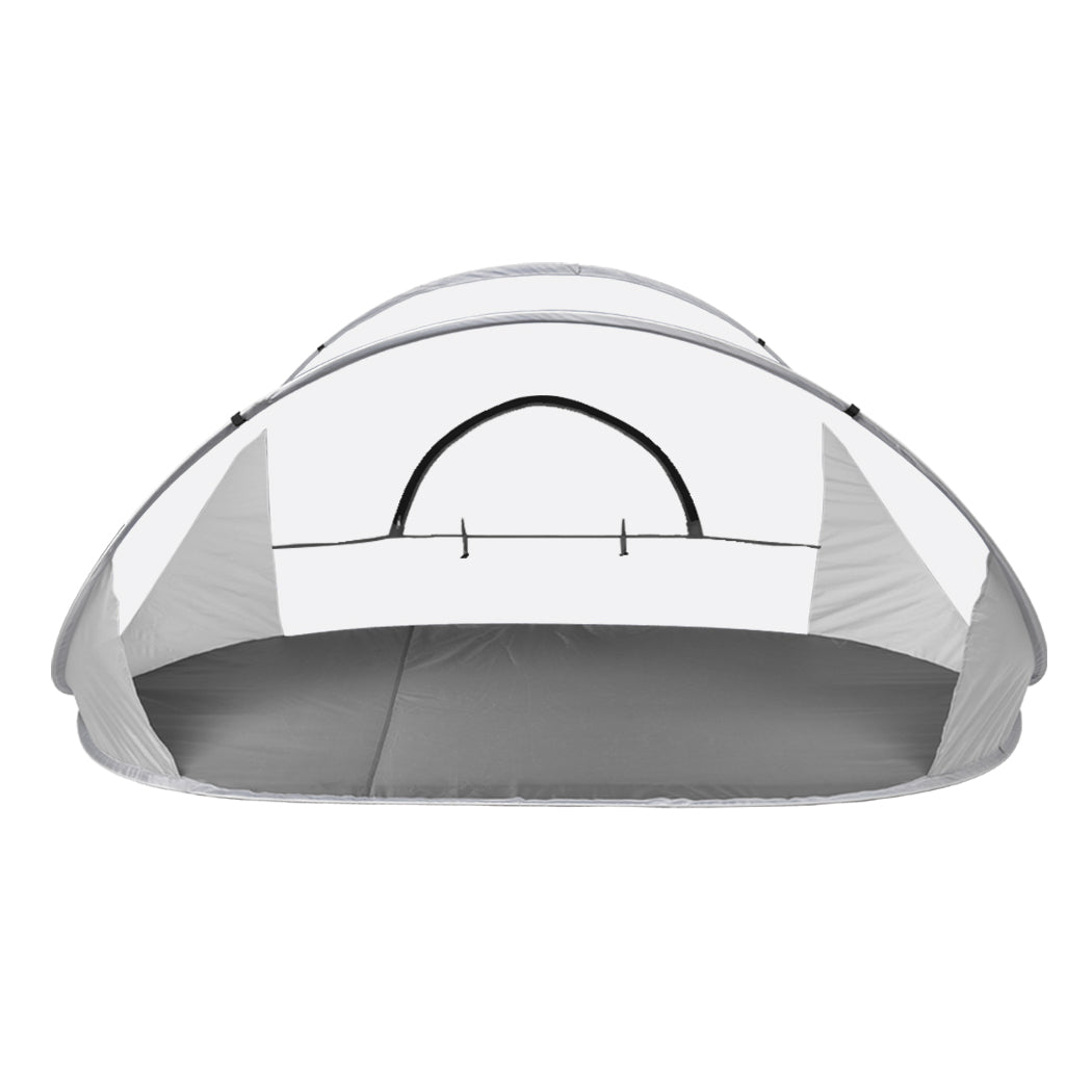 Mountview Pop Up Tent Camping Beach Grey-1886651034986745857
