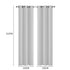 2x Blockout Curtains Panels 3 Layers Grey-2065254604953751554