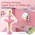 Keezi Kids Musical Jewellery Box with Mirror & Drawer Pink Princess Girls Gift