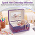 Keezi Kids Musical Jewellery Box with Mirror Purple Unicorn Wind-Up Girls Gift