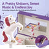 Keezi Kids Musical Jewellery Box with Mirror Purple Unicorn Wind-Up Girls Gift
