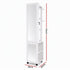 Artiss Lockable Jewellery Cabinet, Mobile Frameless Mirror, White