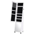 Artiss Jewelry Cabinet Frameless Full Length Mirror with Wheels, White