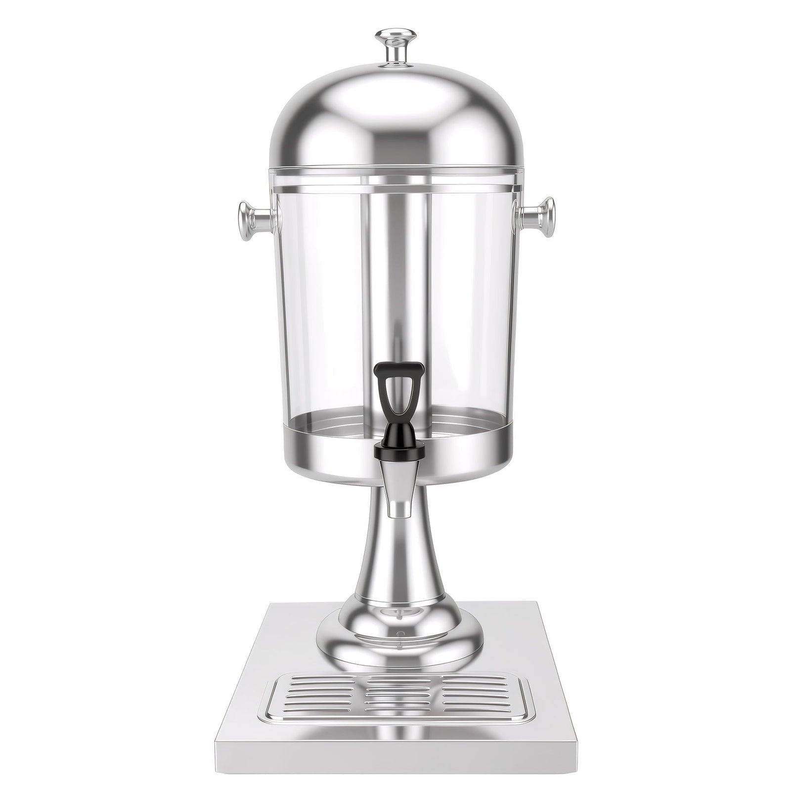 8L Beverage Juice Dispenser Tap Ice Tube Single Drip Tray