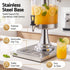 8L Beverage Juice Dispenser Tap Ice Tube Single Drip Tray