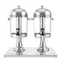 16L Dual Tank Juice Dispenser Drink Beverage Server Ice Tubes