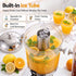 16L Dual Tank Juice Dispenser Drink Beverage Server Ice Tubes