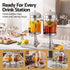 16L Dual Tank Juice Dispenser Drink Beverage Server Ice Tubes