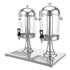 16L Dual Tank Juice Dispenser Drink Beverage Server Ice Tubes