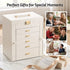 Embellir Jewellery Box 6 Layer Organiser Large Display Case Storage