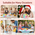 Alpha Mini Portable Karaoke Machine for Adults Kids with 2 Wireless Microphones