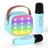 Mini Portable Karaoke Machine for Adults Kids with 2 Wireless Microphones