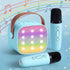 Mini Portable Karaoke Machine for Adults Kids with 2 Wireless Microphones