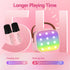 Mini Portable Karaoke Machine for Adults Kids with 2 Wireless Microphones