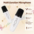 Alpha Mini Portable Karaoke Machine for Adults Kids with 2 Wireless Microphones