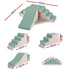 Kids Climbing Blocks 4-Piece Foam Toddler Playset Soft Indoor Climbing Toy Rocker
