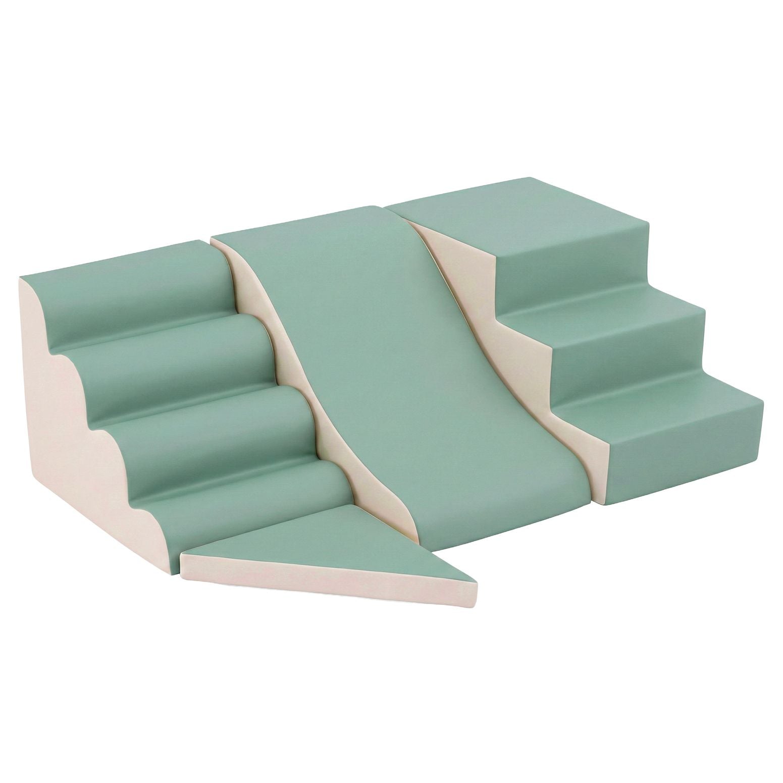 Kids Climbing Blocks 4-Piece Foam Toddler Playset Soft Indoor Climbing Toy Rocker