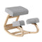 Artiss Ergonomic Kneeling Chair – Grey, Memory Foam, Rocking Base, 120kg