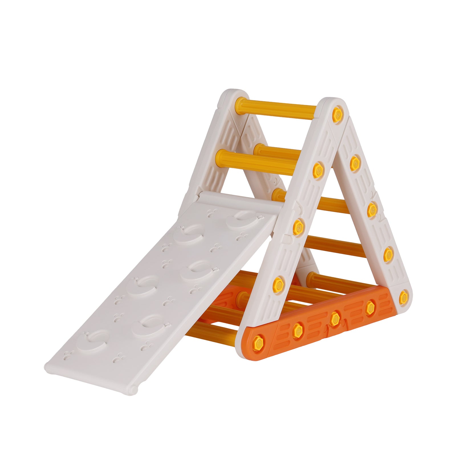 Kids Climbing Frame Set With Slide Indoor Outdoor Toddler Toys Pikler Triangle Climber