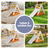 Kids Climbing Frame Set With Slide Indoor Outdoor Toddler Toys Pikler Triangle Climber