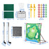Keezi Kids Golf Chipping Game Set with Stand, 24 Sticky Balls, Adjustable Club & 2 Hitting Mats for Indoor Outdoor Ages 3-12 Play