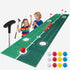 Keezi Kids Golf Putting Game Set with Golf Club, Putting Mat, 12 Balls, 3 Target Holes, Indoor Outdoor Mini Golf Toy for Ages 3-8